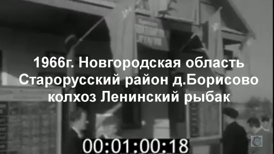 1966г. Новг.обл. Старорусский район. д.Борисово колхоз Ленинский рыбак