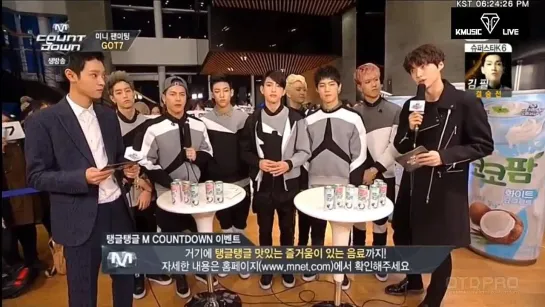 [Видео] 141120 GOT7 - Backstage Interview @ M!Countdown