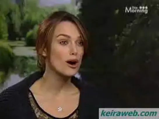 Keira Knightley Interview about Atonement on ITV