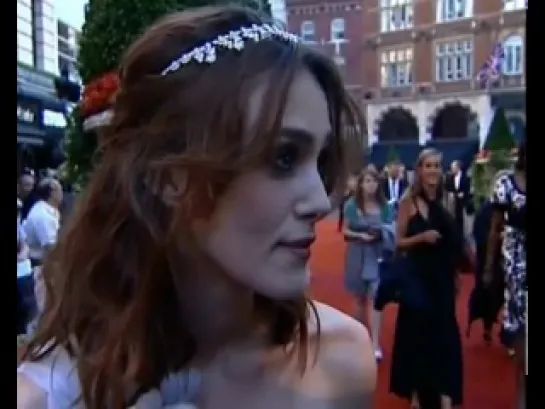 Keira Knightley interview at Atonement premiere