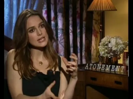 Keira Knightley interview talking about Atonement