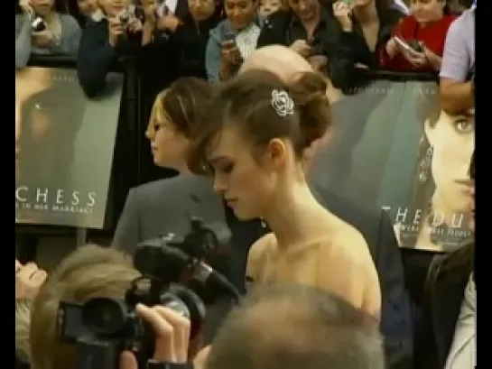 Keira Knightley at the premiere of The Duchess