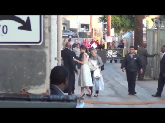 Keira Knightley arriving to Jimmy Kimmel Live