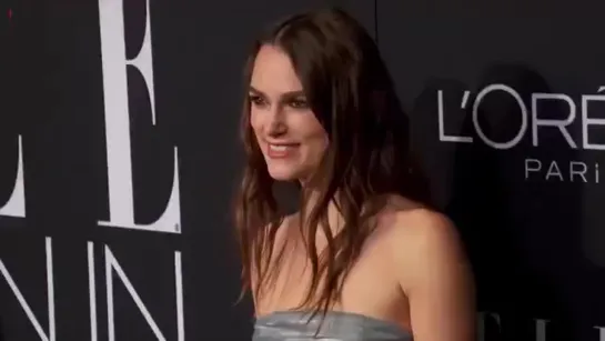 Keira Knightley in romantic tulle gown at Women in Hollywood