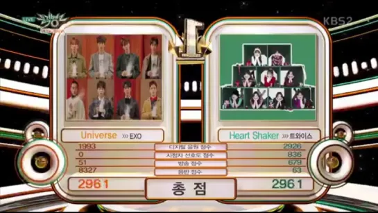 180105 EXO Universe @ KBS Music Bank Chart