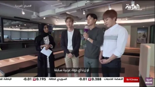 [VIDEO] 160717 EXO Xiumin Chen Suho @ 'Sabah Al Arabiya' Interview