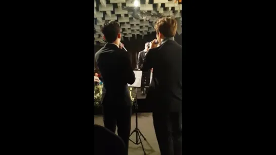 [FANCAM] 160228 EXO Suho Chen @ SMs staff wedding