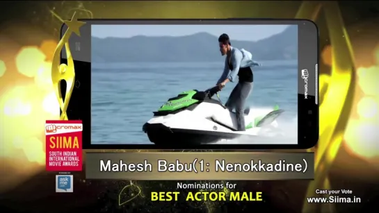 Micromax SIIMA 2015 ¦ Nomination for Best Actor ¦ Mahesh babu