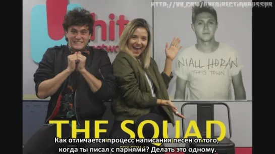 NIALL HORAN TALKS THIS TOWN ON THE SQUAD (UNCUT) [RUS SUB]