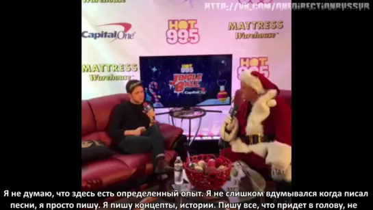 Niall Horan interview with HOT 99.5 Jingle ball 2016 talking about personal songwriting experience. [RUS SUB]