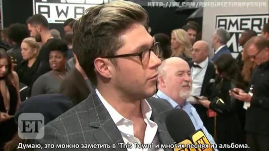 EXCLUSIVE Niall Horan Talks Reuniting with Zayn Malik at the 2016 AMAs [RUS SUB]