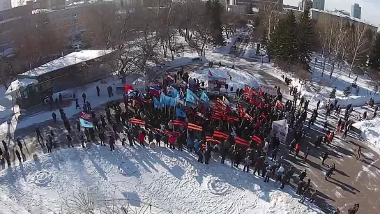 Митинг Антимайдан Новосибирск. предРолик. 21.02.2015г. предварительное видео