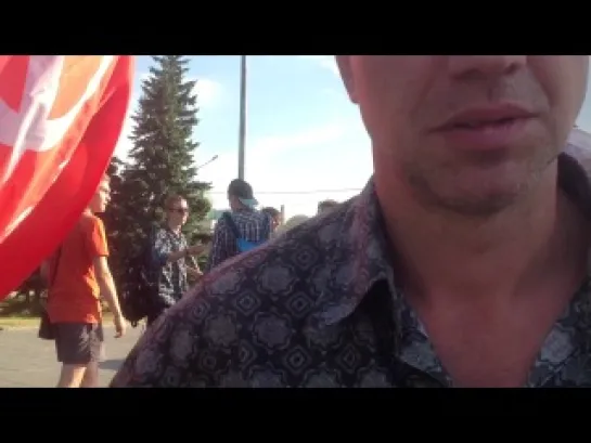 Новосибирск митинг за Донбасс 15 07 2014 4ч