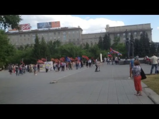 Новосибирск митинг за Донбасс 15 07 2014 1ч