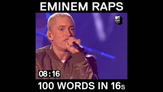 Eminem: 6,5 слов в секунду на MTV EMA! в книге рекордов Гиннеса! (em50.ru)