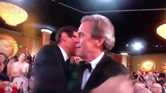 Hugh Laurie - Golden Globe reaction