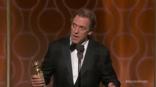 Golden Globe Awards 2017 - Hugh Laurie's accepting speech