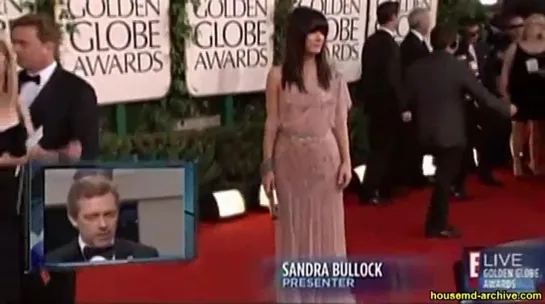 20110115 - Интервью Хью Лори на Красной дорожке  GOLDEN GLOBE AWARDS 2011