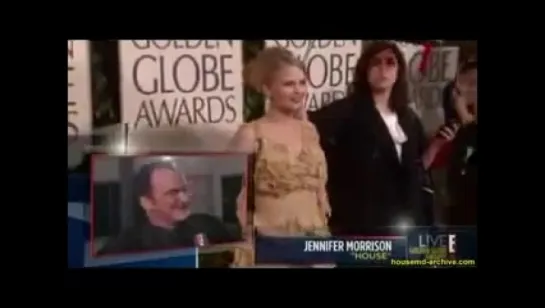 Golden Globes 2010- Hugh Olivia and Jennifer red carpet