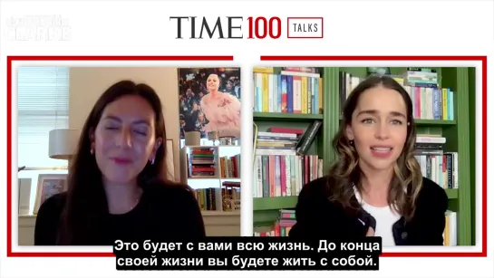 Русские субтитры / Эмилия дает интервью в рамках TIME100