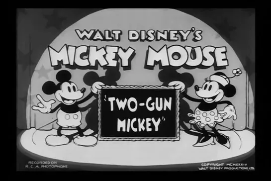 Сокровища Уолта Диснея / Чёрно белый Микки Маус (диск 1) 33.Two-Gun.Mickey.1934