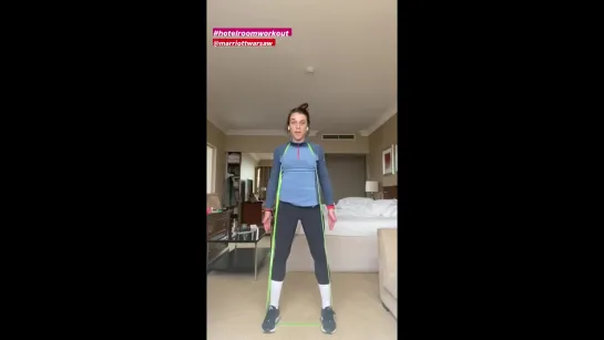 joanna jedrzejczyk - hotel room workout /29.04.2020/