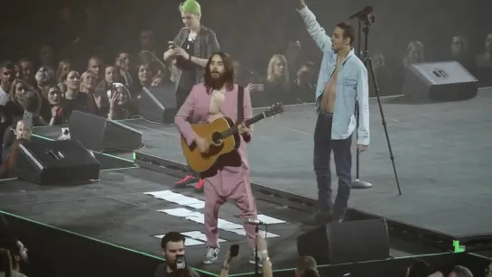 12/03/2018. "Hurricane" (Acoustic) Thirty Seconds To Mars. St. Jakobshalle, Базель, Швейцария #TheMonolithTour2018