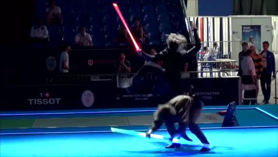 Звездные войны - дуэль на чемпионате мира по фехтованию Star Wars duel on Fencing World Championships. BEST SOUND, схватка.