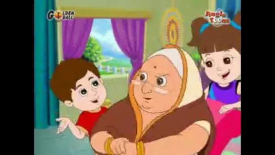 Granny and ice cream . Very nice indian cartoon