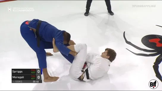 Spriggs vs Meregali 2019 Spyder Invitational BJJ Championship