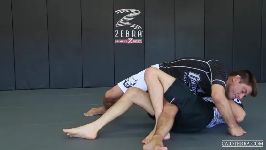 Caio Terra (side ctrl escape) - 6 Side Control Escape Lifting to Closed Guard When Opponent is Based Sideways