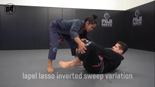 Caio Terra - lapel lasso inverted sweep variation