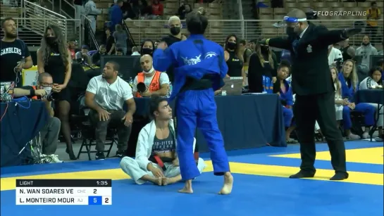 Luiza Monteiro vs Nathalie Ribeiro #ibjjfpan2020 final LIGHT