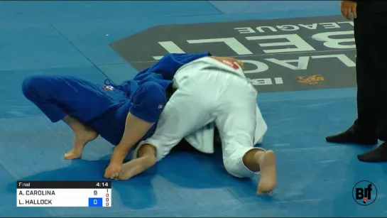 Female middleweight final Ana Carolina Vieira def Laura Hallock  #ibjjfpan19