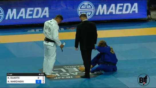 Kaynan Duarte vs Adam Wardzinski Heavyweight fin #ibjjfpan19