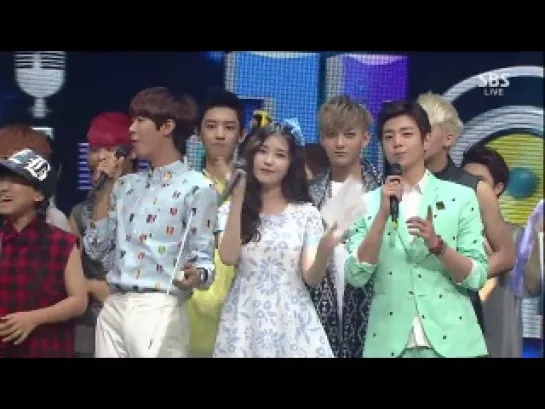 [VIDEO] 130609 EXO @ SBS INKIGAYO ENDING