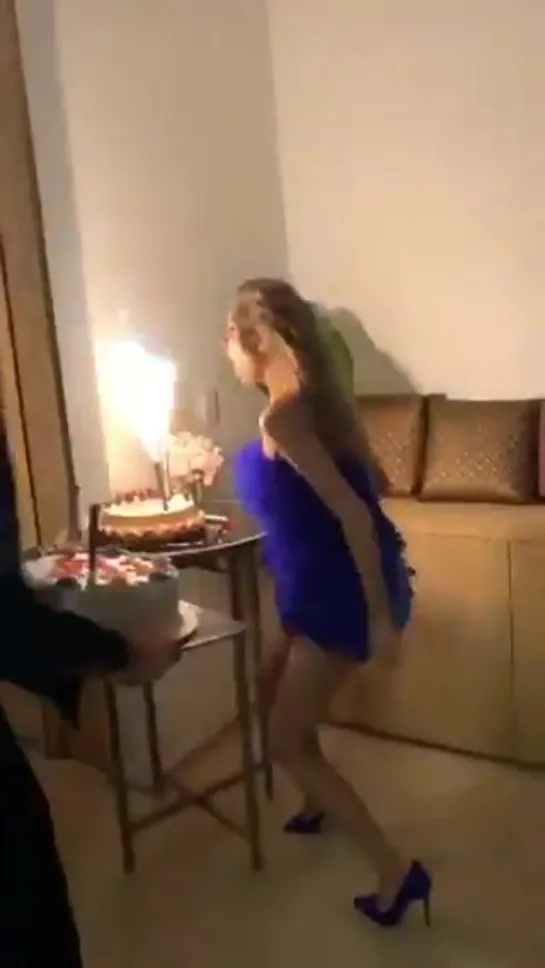 Mar celebrating her birthday last night