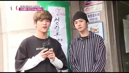 [180609] Stray Kids » Woo Jin & Lee Know » South Korean Local General Elections Early Voting