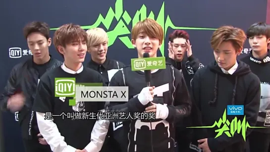 [VK] [11.12.15] Monsta X  Interview @ iQIYI All-Star Carnival