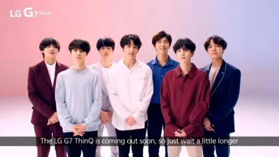 [MESSAGE] 180426 BTS for @ LGG7ThinQ