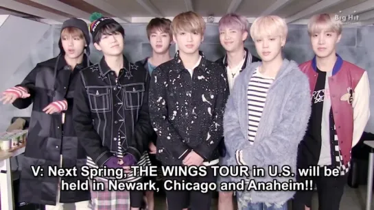 [MESSAGE] 170310 BTS Message to US ARMYs for the 2017 BTS Live Trilogy Episode III - The Wings Tour in the US