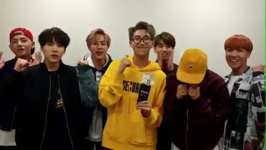 [MESSAGE] 161026 BTS @ The Show