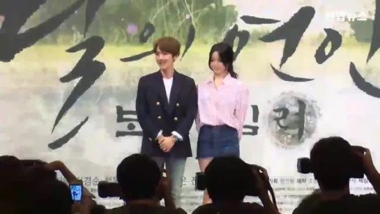 [CUT] 160824 EXO's Baekhyun & Z. Hera @ Moon lovers press-con