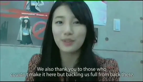 130326 | Suzy - Message to Say As for miss A 1000 Days LIVE Chat Event | ENG SUB