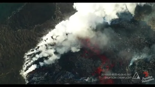 Part II из II - 20.06.2018 Eruption Overflight