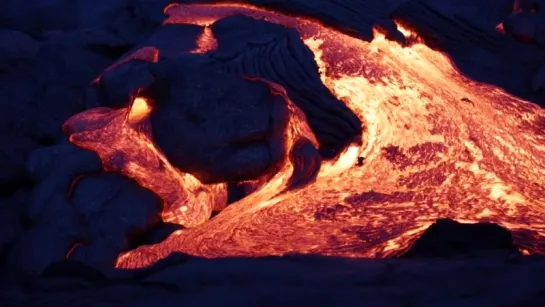 Blue Hour Surface Lava Flow