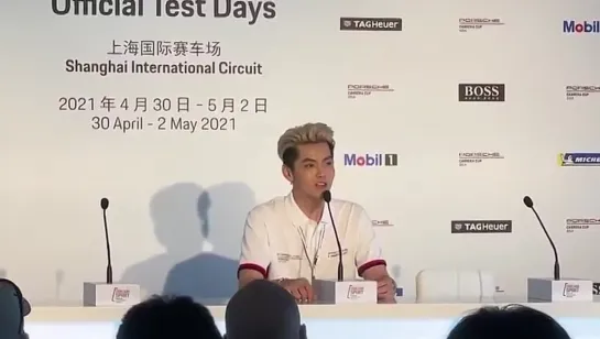 [FANCAM] 210430 Kris Wu @ Porsche Carrera Cup Asia (PCCA) 2021 Season Official Test Days