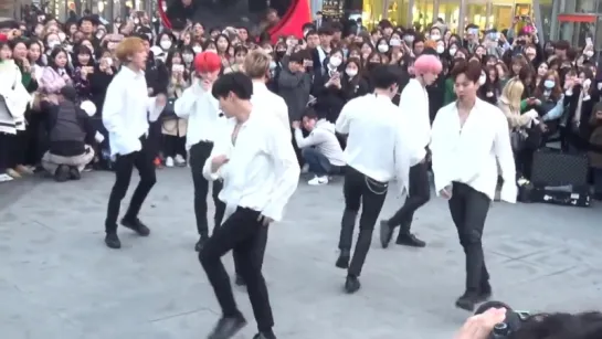 [Fancam][27.03.18] MONSTA X filming for 1theK Run To You at Sinchon