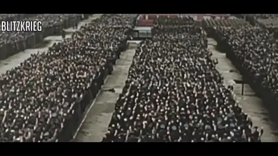 Volkssturm Oath Parade [HD Color]