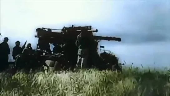 The flak 88 mm gun in action